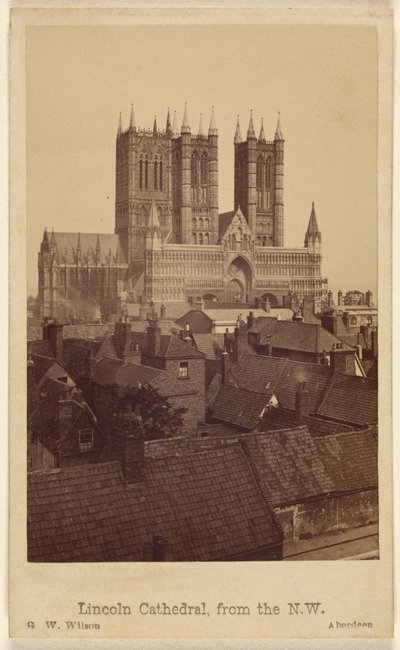 Cattedrale di Lincoln, da nord-ovest da George Washington Wilson