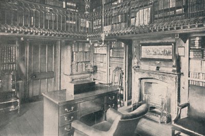 Studio di Sir Walter Scott, Abbotsford, 1904 da George Washington Wilson