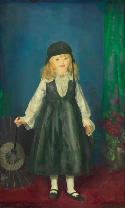 Anne con un parasole giapponese da George Wesley Bellows