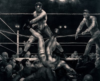 Dempsey e Firpo, 1923-24 da George Wesley Bellows