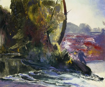 Pescatore e Ruscello, 1920 da George Wesley Bellows