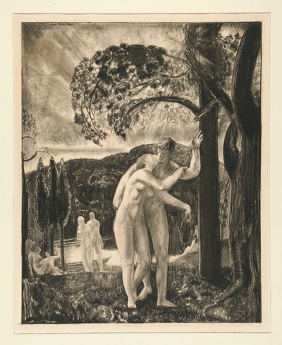 Gli amanti sussurravano ancora nel crepuscolo da George Wesley Bellows