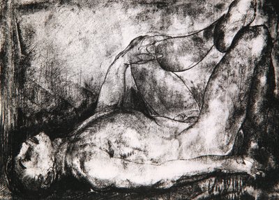 Uomo Sulla Schiena, Nudo, c.1916 da George Wesley Bellows