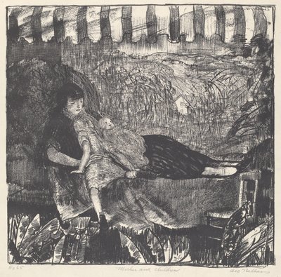 Madre e bambini, 1916 da George Wesley Bellows