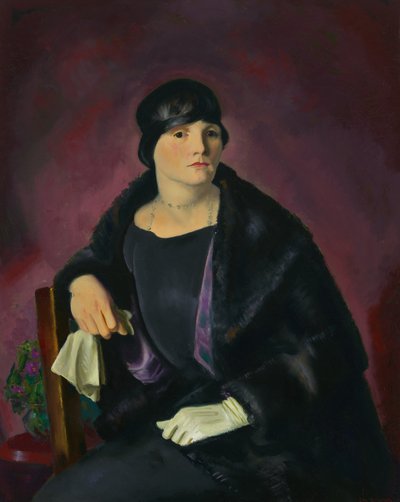 Ritratto della signora Walter Richter (olio su tela) da George Wesley Bellows