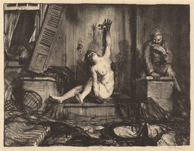 La sigaretta, 1918 da George Wesley Bellows