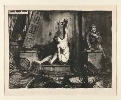 La sigaretta dalla serie di guerra da George Wesley Bellows