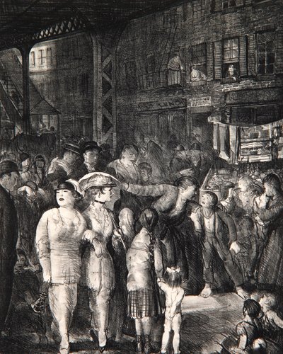 La strada, 1917 da George Wesley Bellows