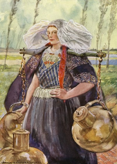 Una lattaia della Zelanda da George Wharton Edwards