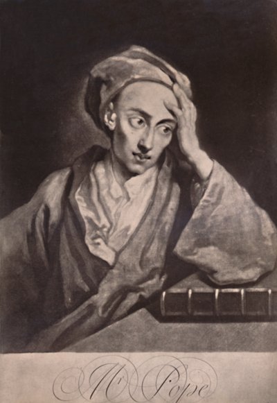 Alexander Pope, poeta e satirico inglese, c. 1732 da George White