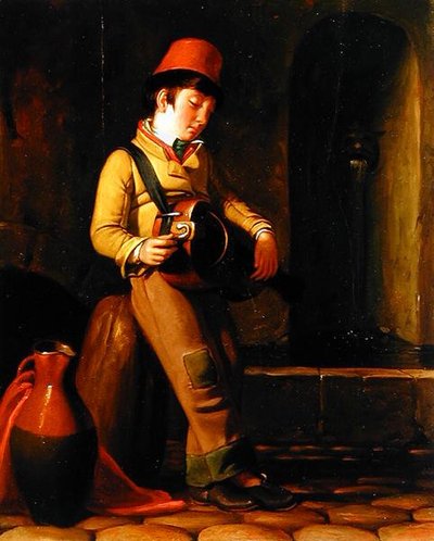 Musicista savoiardo, c.1836 da George Whiting Flagg