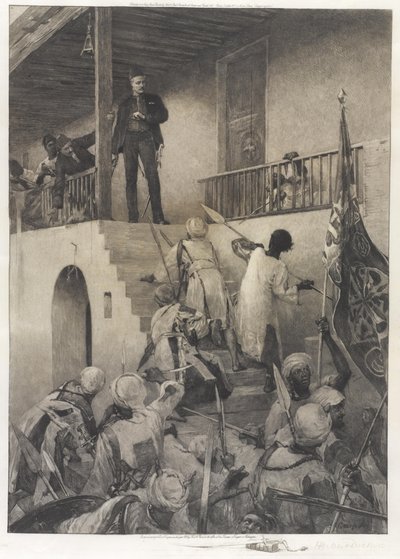 La morte del generale Gordon per mano dei seguaci del Mahdi, 26 gennaio 1885 da George William Joy