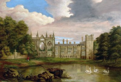Abbazia di Newstead, Nottinghamshire, dal Lago Superiore da George William Taylor