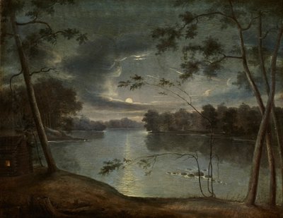 Paesaggio notturno da George Winter