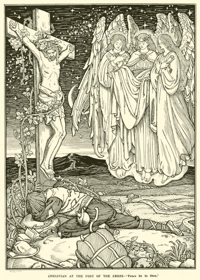 Cristiano ai Piedi della Croce da George Woolliscroft Rhead
