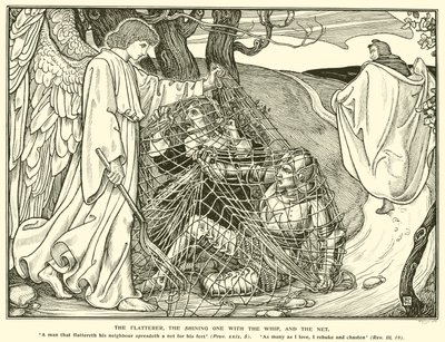 Il Lusingatore, lo Splendente con la Frusta e la Rete (incisione) da George Woolliscroft Rhead
