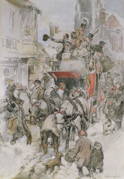 La diligenza di Natale da George Wright