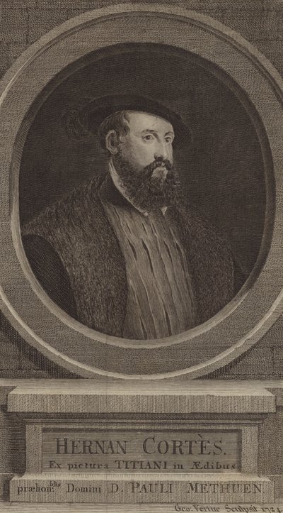 Hernan Cortes, conquistador spagnolo da George after Vertue