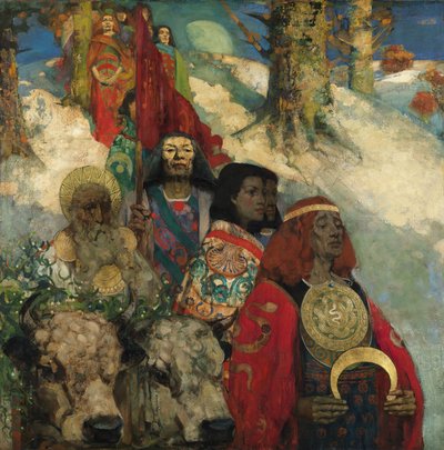 I Druidi - Portare il Vischio da George and Hornel Edward A. (1864 1933) Henry
