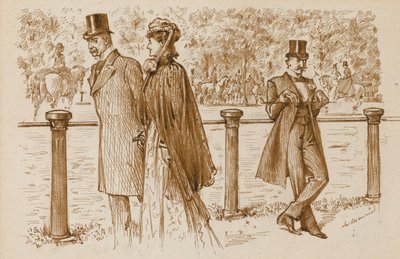 En Passant: Quello è Bounderson, vero? Avrebbe dovuto essere annegato da cucciolo!, Punch Magazine, 23 luglio 1892 da George du Maurier