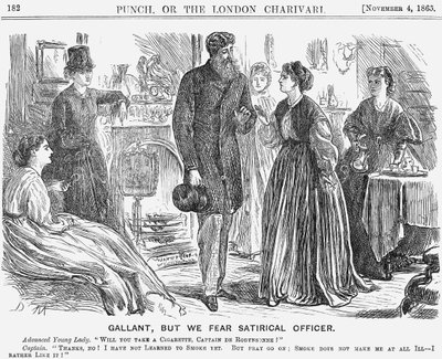 Galante, ma temiamo ufficiale satirico, 1865 da George du Maurier