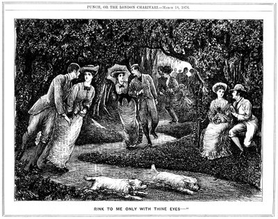 Rink to me only with thine eyes, 1876 da George du Maurier