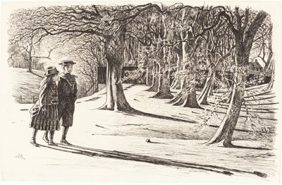 Due bambini nella neve da George du Maurier