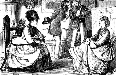 Coppie inglesi di classe superiore da George du Maurier
