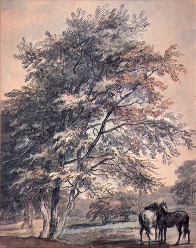 Alberi e cavalli da George the Elder Barret