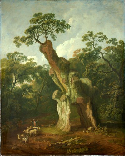 Veduta della Quercia di Greendale nel Parco di Welbeck da George the Elder Barret
