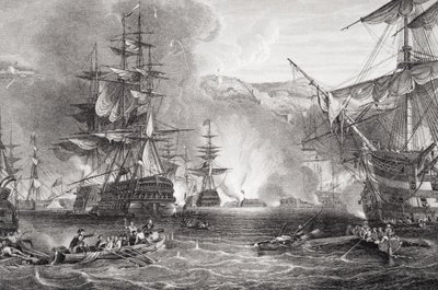 Il bombardamento di Algeri, 27 agosto 1816, da 