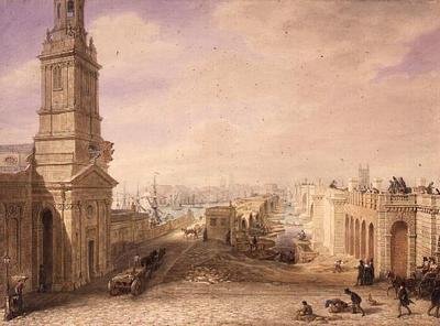 Vecchi e Nuovi Ponti di Londra da George the Elder Scharf