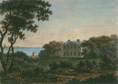 Casa di Andrew Robert Drummond, Cadland park, Hampshire, inciso da William Watts da George the Younger Barret