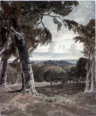 Parco di Windsor, con il castello in lontananza da George the Younger Barret