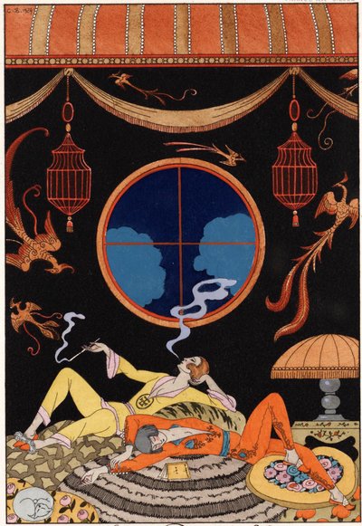 Accidia - Serie dei sette peccati capitali da Georges (after) Barbier