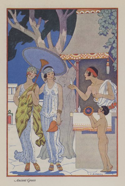 Il romanticismo del profumo: Antica Grecia da Georges (after) Barbier
