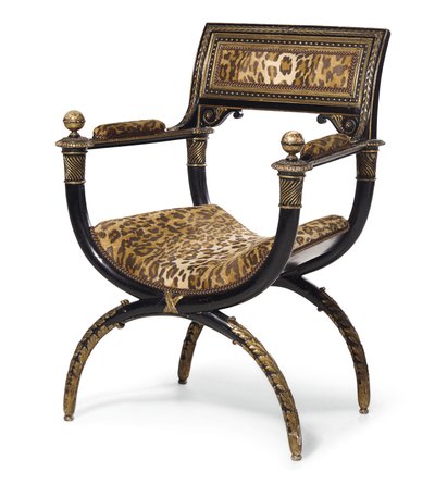 Sedia curule Directory, c.1795 da Georges (attr. to) Jacob