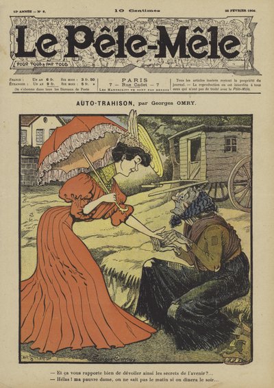 Auto-tradimento. Illustrazione per Le Pele-Mele, 1906 da Georges Antonin Henri Mory