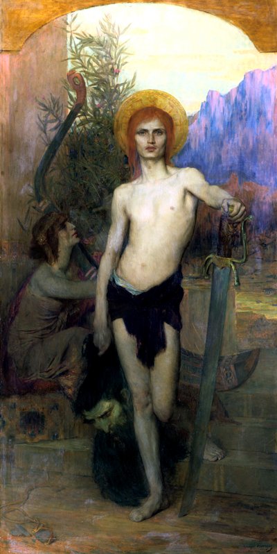 Davide con la testa di Golia da Georges Auguste Elie Lavergne