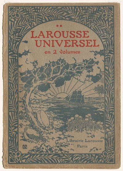Larousse Universale: Copertina (Le Larousse Universel) da Georges Auriol
