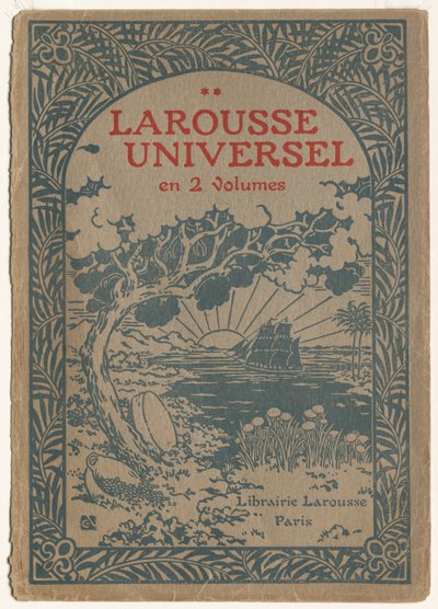 Larousse Universale: Copertina Le Larousse Universel da Georges Auriol