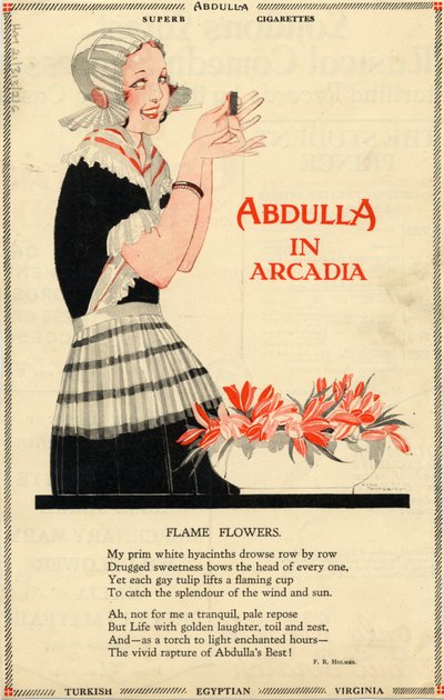 Sigarette Abdulla, anni 1920 da Georges Barbier
