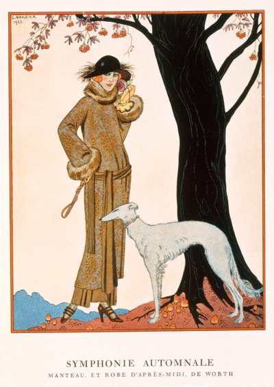 Sinfonia autunnale, cappotto e abito pomeridiano di Worth, da 