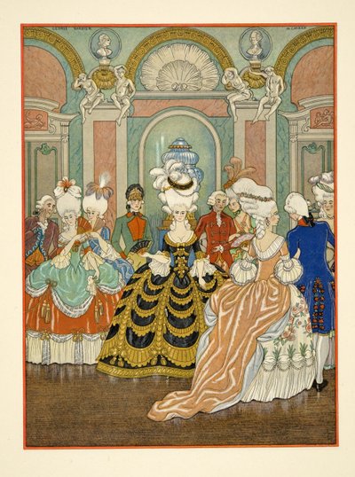 Scena da ballo, illustrazione da 
