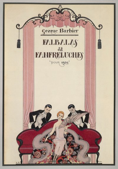 Copertina di Falbalas et Fanfreluches, almanacco del 1925, di George Barbier da Georges Barbier