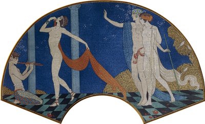 Figure danzanti su una terrazza da Georges Barbier