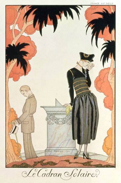 "Falbalas et fanfreluches, Almanach des Modes", mode per il 1921 da Georges Barbier