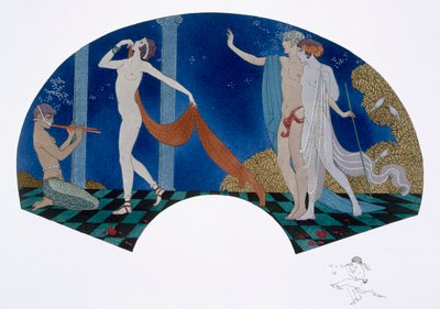 Disegno di ventaglio da Georges Barbier
