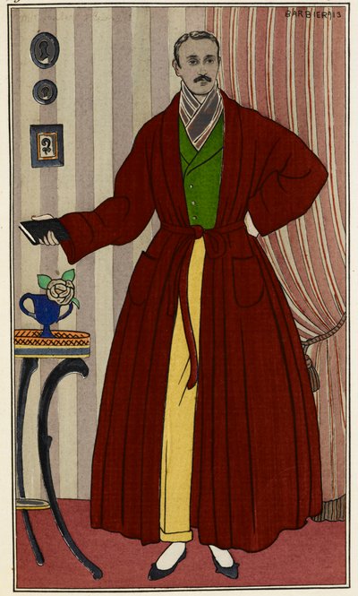 Uomo con vestaglia da Georges Barbier