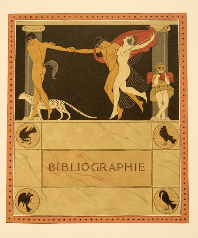 Illustrazione da Les Chansons de Bilitis, di Pierre Louys, pub. 1922 da Georges Barbier